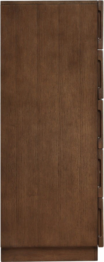 Weave Oak Veneer Chest in Brown - 317Brown-CH