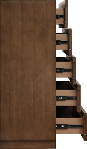 Weave Oak Veneer Chest in Brown - 317Brown-CH