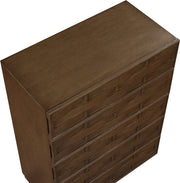 Weave Oak Veneer Chest in Brown - 317Brown-CH