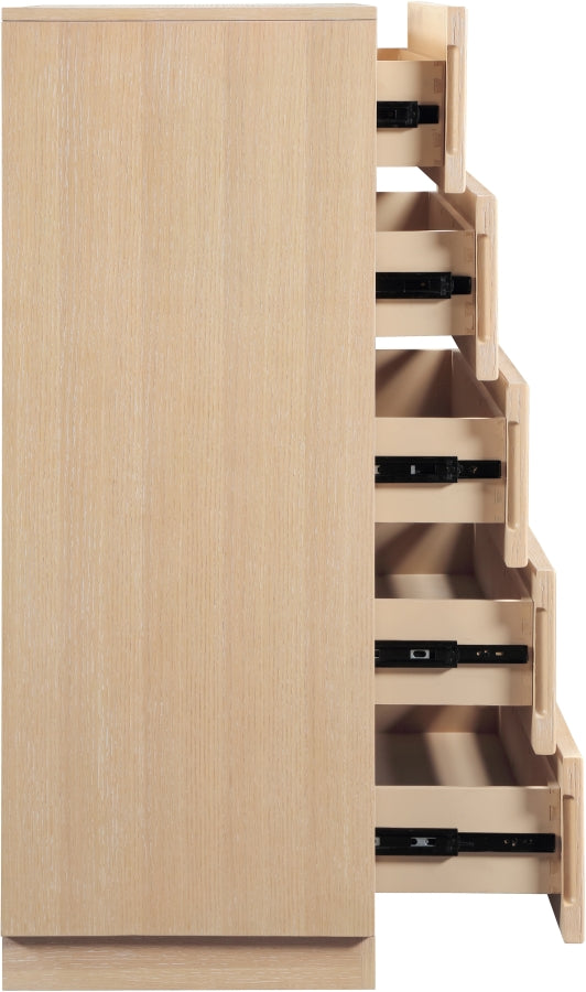 Weave Oak Veneer Chest in Natural - 317Natural-CH