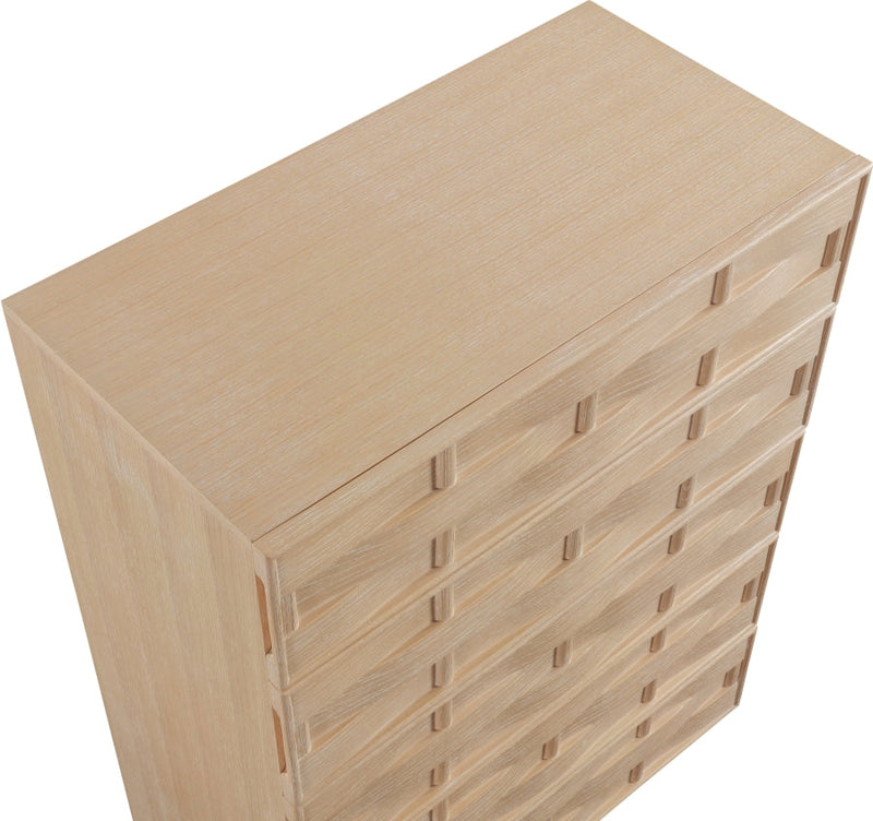 Weave Oak Veneer Chest in Natural - 317Natural-CH