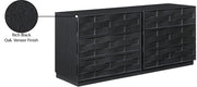 Weave Oak Veneer Dresser in Black - 317Black-D