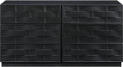 Weave Oak Veneer Dresser in Black - 317Black-D