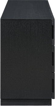 Weave Oak Veneer Dresser in Black - 317Black-D