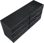 Weave Oak Veneer Dresser in Black - 317Black-D