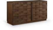 Weave Oak Veneer Dresser in Brown - 317Brown-D