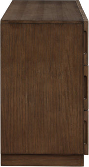 Weave Oak Veneer Dresser in Brown - 317Brown-D
