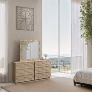 Weave Oak Veneer Dresser in Natural - 317Natural-D
