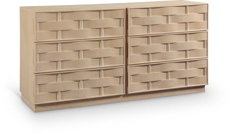 Weave Oak Veneer Dresser in Natural - 317Natural-D