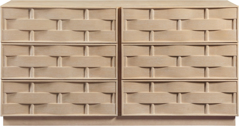 Weave Oak Veneer Dresser in Natural - 317Natural-D