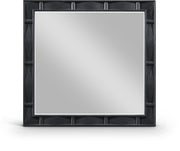 Weave Oak Veneer Mirror in Black - 317Black-M