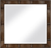 Weave Oak Veneer Mirror in Brown - 317Brown-M