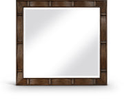 Weave Oak Veneer Mirror in Brown - 317Brown-M