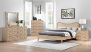 Weave Oak Veneer Mirror in Natural - 317Natural-M