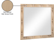 Weave Oak Veneer Mirror in Natural - 317Natural-M