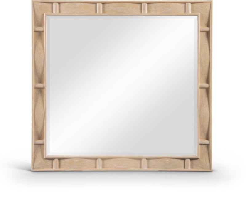 Weave Oak Veneer Mirror in Natural - 317Natural-M