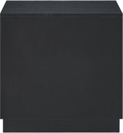 Weave Oak Veneer Nightstand in Black - 317Black-NS