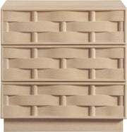 Weave Oak Veneer Nightstand in Natural - 317Natural-NS