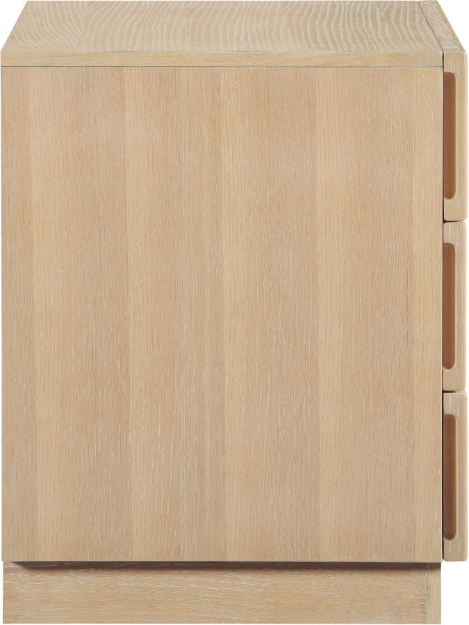 Weave Oak Veneer Nightstand in Natural - 317Natural-NS