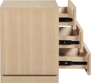 Weave Oak Veneer Nightstand in Natural - 317Natural-NS