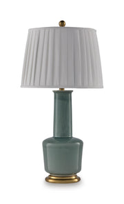 Webbington Teal/Gold Finish Table Lamp - L100944