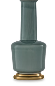 Webbington Teal/Gold Finish Table Lamp - L100944