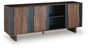 Welby Brown/Charcoal Accent Cabinet - A4000679