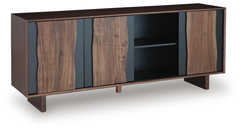 Welby Brown/Charcoal Accent Cabinet - A4000679