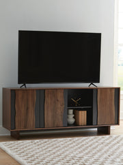 Welby Brown/Charcoal Accent Cabinet - A4000679