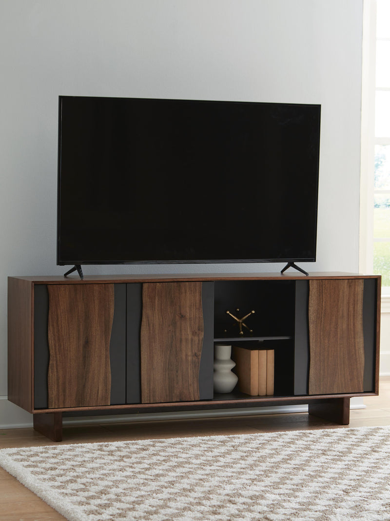 Welby Brown/Charcoal Accent Cabinet - A4000679