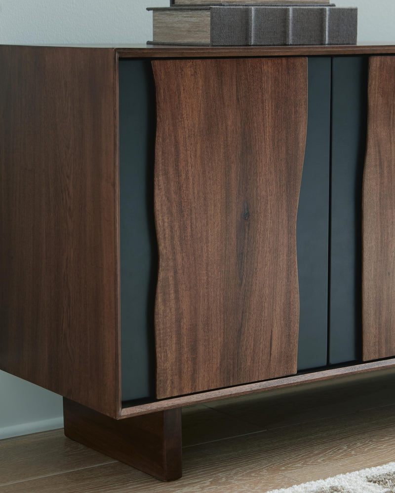 Welby Brown/Charcoal Accent Cabinet - A4000679