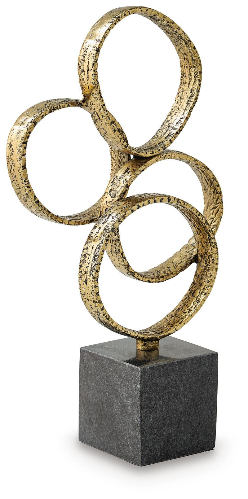 Wellcott Gold Finish/Black Sculpture - A2000940