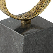 Wellcott Gold Finish/Black Sculpture - A2000940