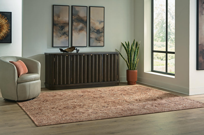 Wellsmore Clay/Ivory Large Rug - R408761