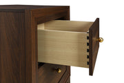 Welsley 2-drawer Nightstand Bedside Table Walnut - 223442