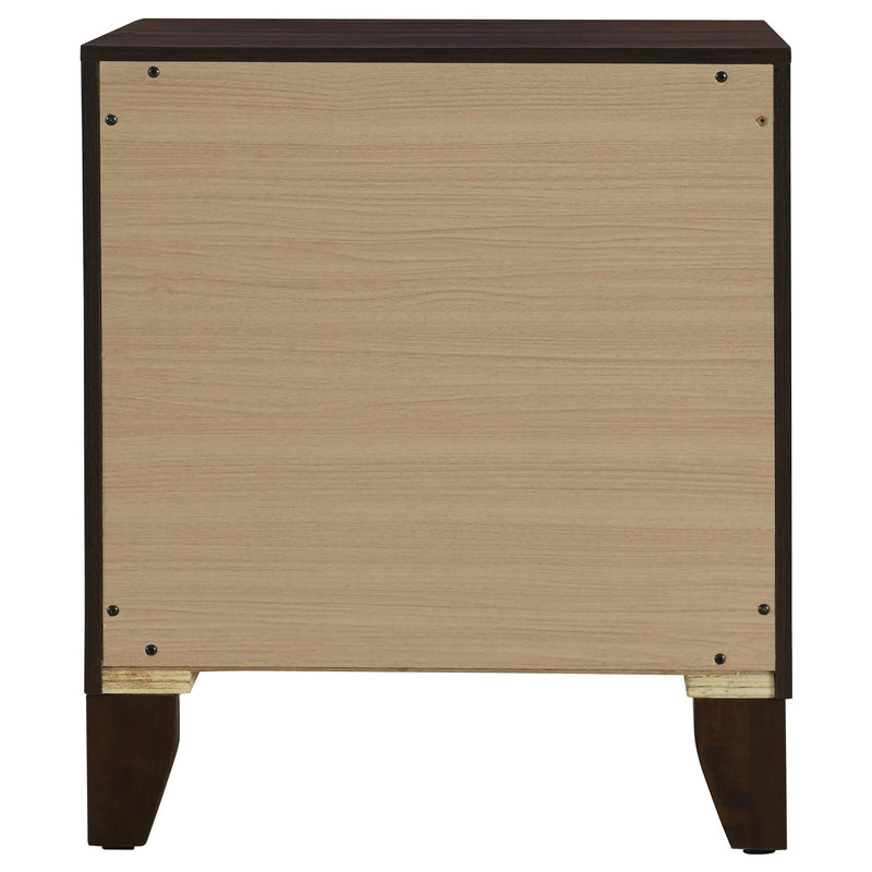 Welsley 2-drawer Nightstand Bedside Table Walnut - 223442