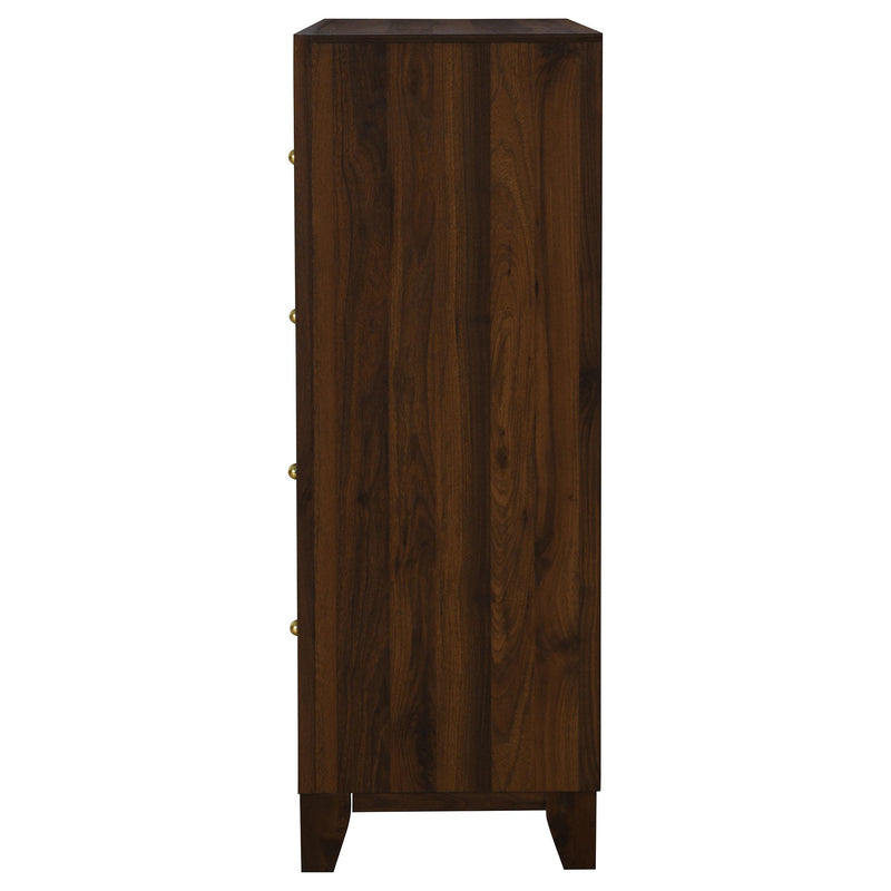 Welsley 4-drawer Chest of Drawers Walnut - 223445