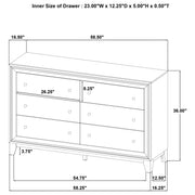 Welsley 4-piece Eastern King Bedroom Set Walnut - 223441KE-S4