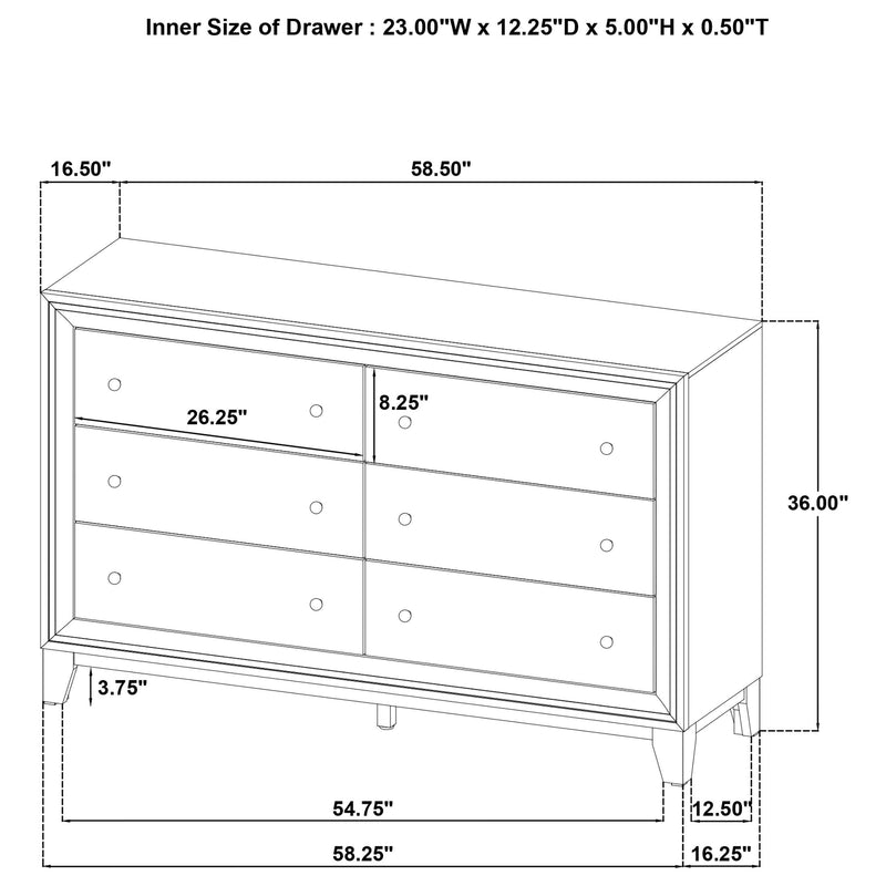 Welsley 4-piece Queen Bedroom Set Walnut - 223441Q-S4