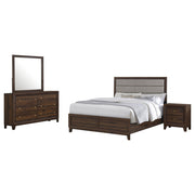 Welsley 4-piece Queen Bedroom Set Walnut - 223441Q-S4