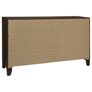 Welsley 5-piece Eastern King Bedroom Set Walnut - 223441KE-S5