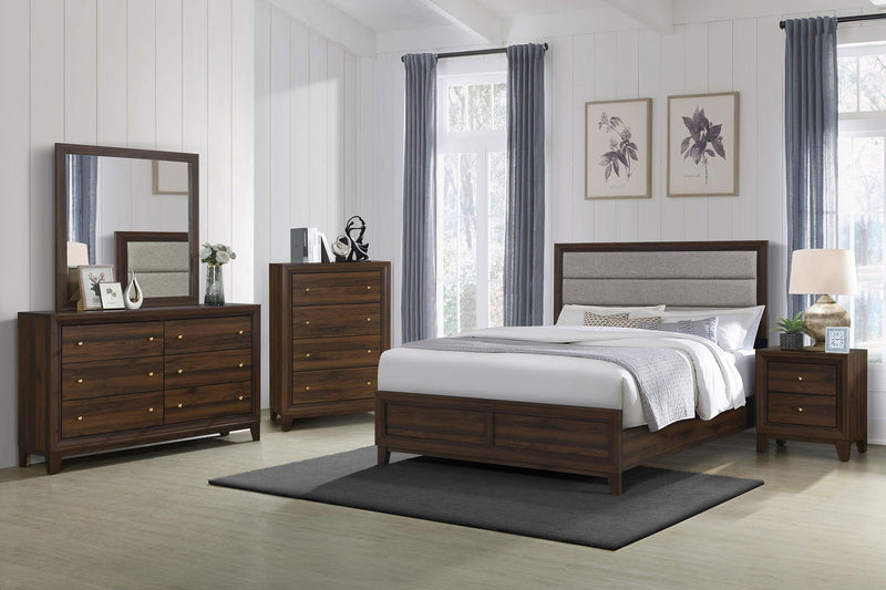 Welsley 5-piece Queen Bedroom Set Walnut - 223441Q-S5