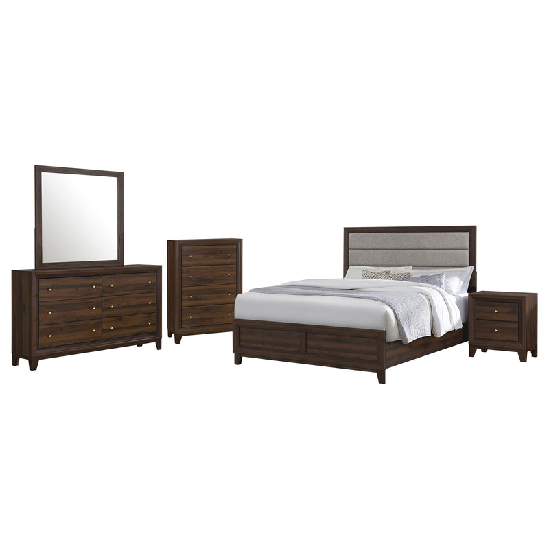 Welsley 5-piece Queen Bedroom Set Walnut - 223441Q-S5