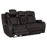 Wendell Power Motion Loveseat w/Console, Wireless Charger, Storage, USB & LED - LV06221