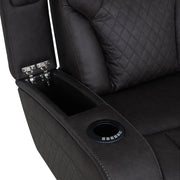 Wendell Power Motion Loveseat w/Console, Wireless Charger, Storage, USB & LED - LV06221