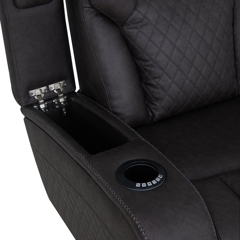 Wendell Power Motion Recliner w/Storage, USB & LED - LV06222