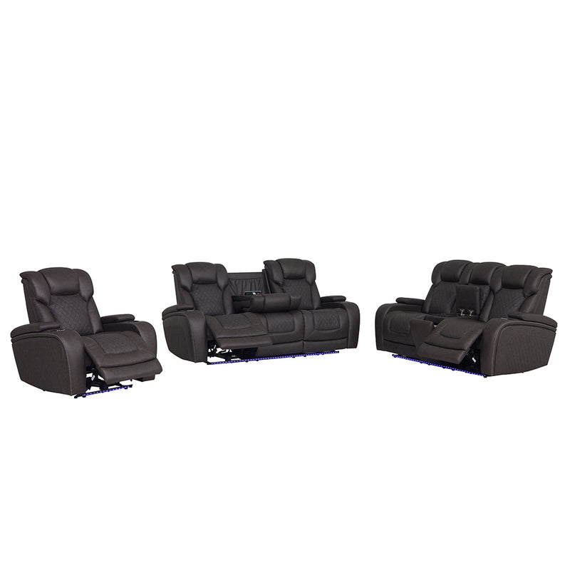 Wendell Power Motion Recliner w/Storage, USB & LED - LV06222