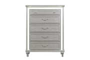 Wendy - 5 Drawers Silver Chest with LED light - B256-C