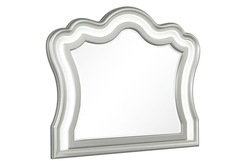 Wendy - Silver Mirror with LED Light - B256-M