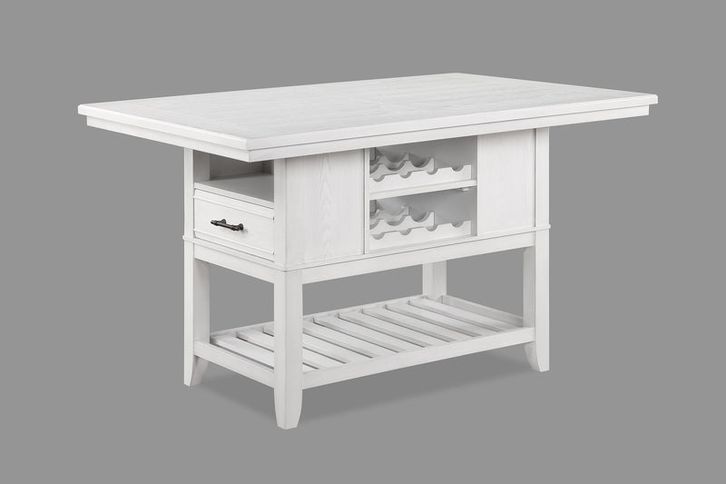 Wendy White Counter Height Dining Set - Gate FurnitureCounter Height Set